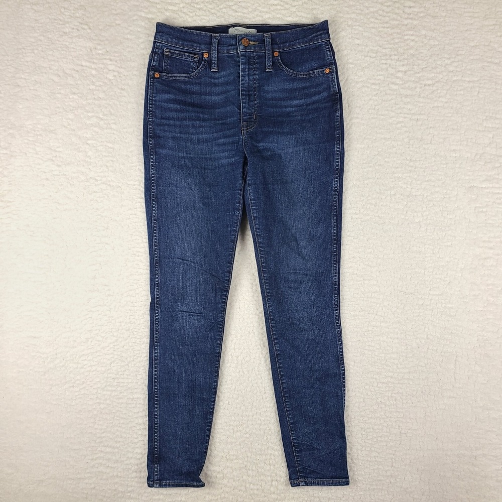 Madewell Jeans Womens 28 Skinny 10" High Rise Medium Wash Blue‎